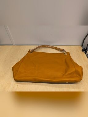 MARK & GRAHAM Build a Bag Camel Leather Hobo Bag  - Large Tote Slouchy Casual